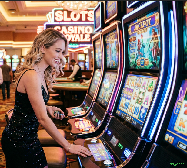 Big win animation on 55ganhe slot Jogo
